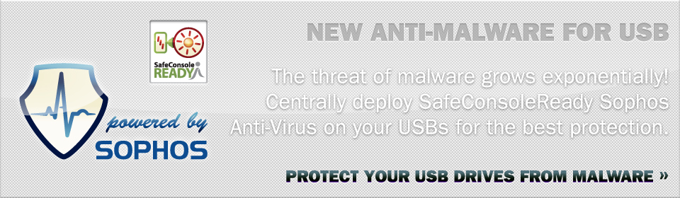 BlockMaster NEWS - Sophos AntiVirus for secure USB drives - centrally deployed by SafeConsole.